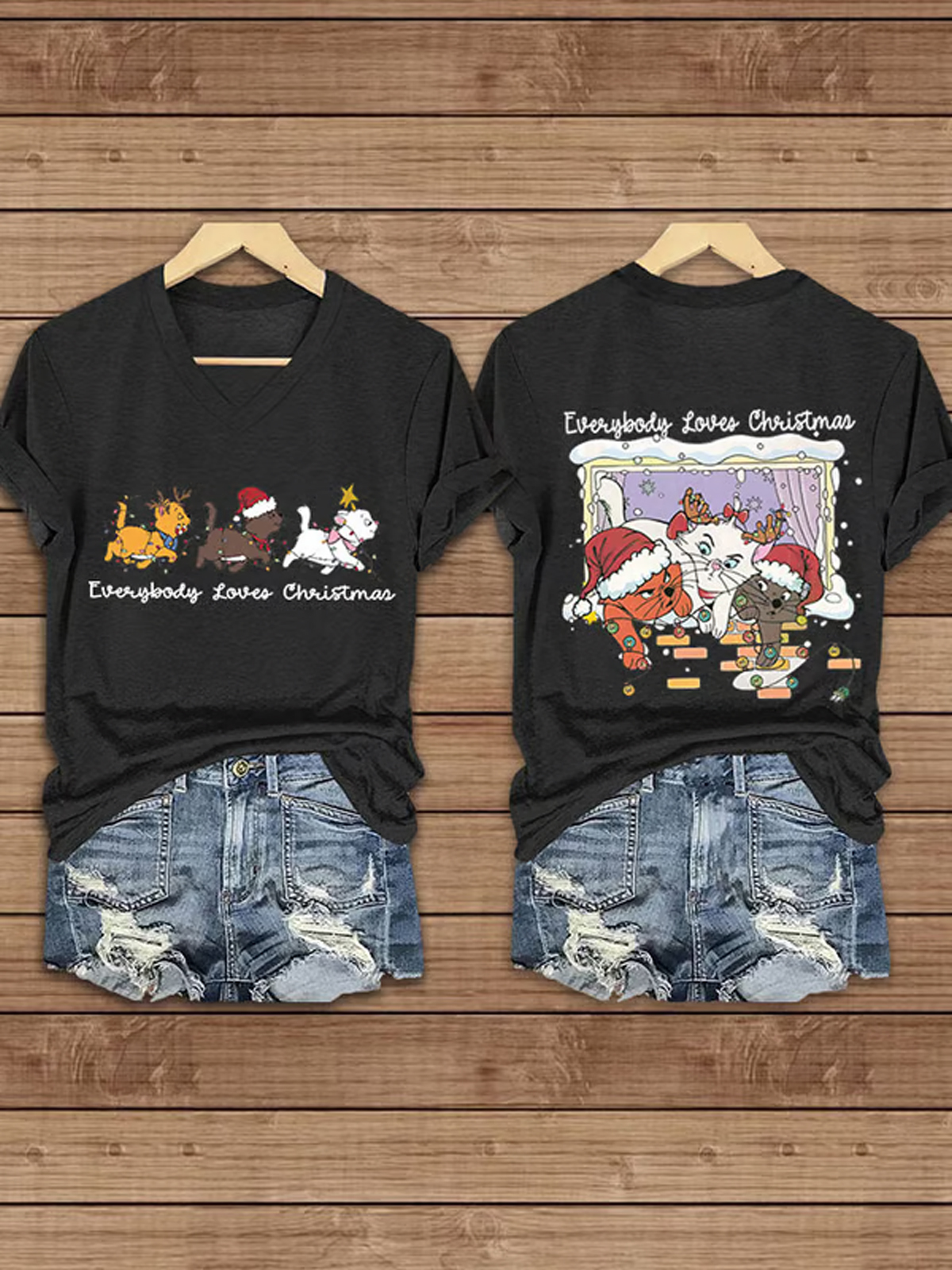 Women's Everybody Loves Christmas Print T-Shirt
