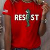 Women's FDT Portland Frog Print Crew Neck T Shirt
