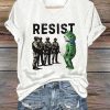 Women's FDT Portland Frog Protest Revolt Machine Print Shirt