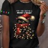 Womens Hope Your Christmas Is Meowy And Bright Casual Tee 1