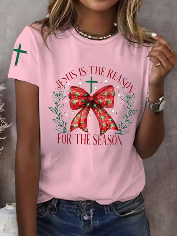 Womens Jesus Is The Reason Print T Shirt 2