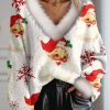 Womens Santa Claus Printed Sweatshirt