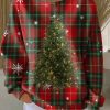 Womens tree Casual Christmas Print Sweatshirt