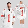 Worthy 1 Kansas City Football Unisex Blanket Hoodie 1