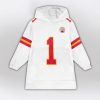 Worthy 1 Kansas City Football Unisex Blanket Hoodie