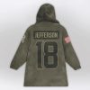 Jefferson 18 Vikings Football Unisex Blanket Hoodie 2