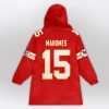 Mahomes 15 Chiefs Football Unisex Blanket Hoodie