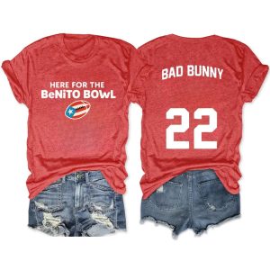 Here For The Benito Bowl Bad Bunny 22 T Shirt