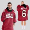 Mayfield 6 Buccaneers Football Unisex Blanket Hoodie 1