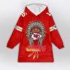 Mahomes 15 Chiefs Football Unisex Blanket Hoodie 2