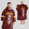 Daniels 5 Washington Football Unisex Blanket Hoodie 1