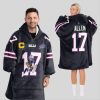 Allen 17 Bills Football Unisex Blanket Hoodie 2