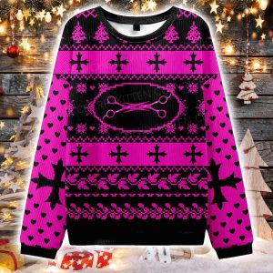 Pink Scissor Pride Ugly Christmas Sweater