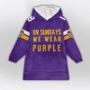 Jefferson 18 Minnesota Football Unisex Blanket Hoodie