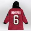 Mayfield 6 Buccaneers Football Unisex Blanket Hoodie