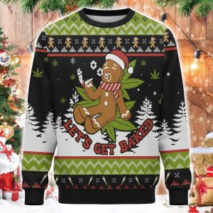 Let's Get Baked Christmas Ugly Sweater