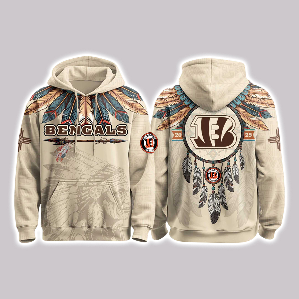2025 Bengals Native American Heritage Month Hoodie