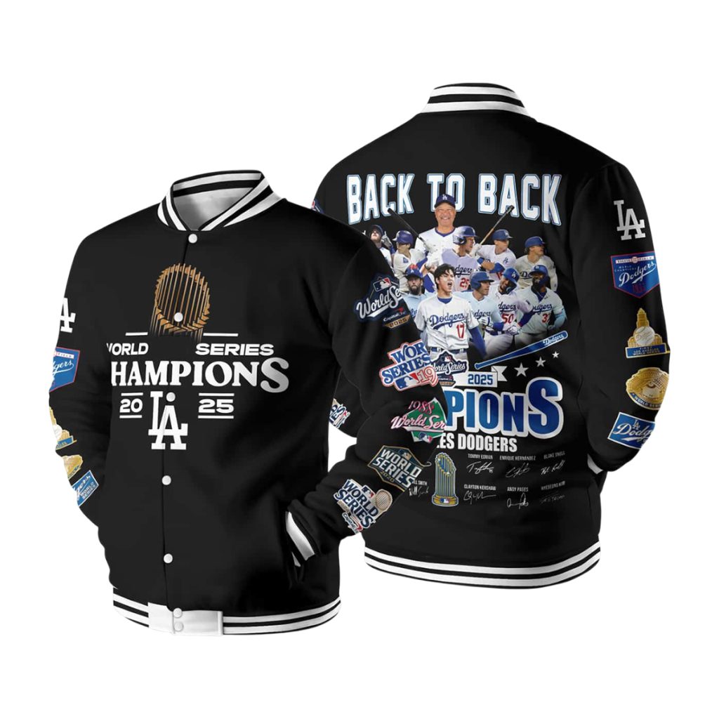2025 Dodgers World Series Champions Baseball Jacket 2