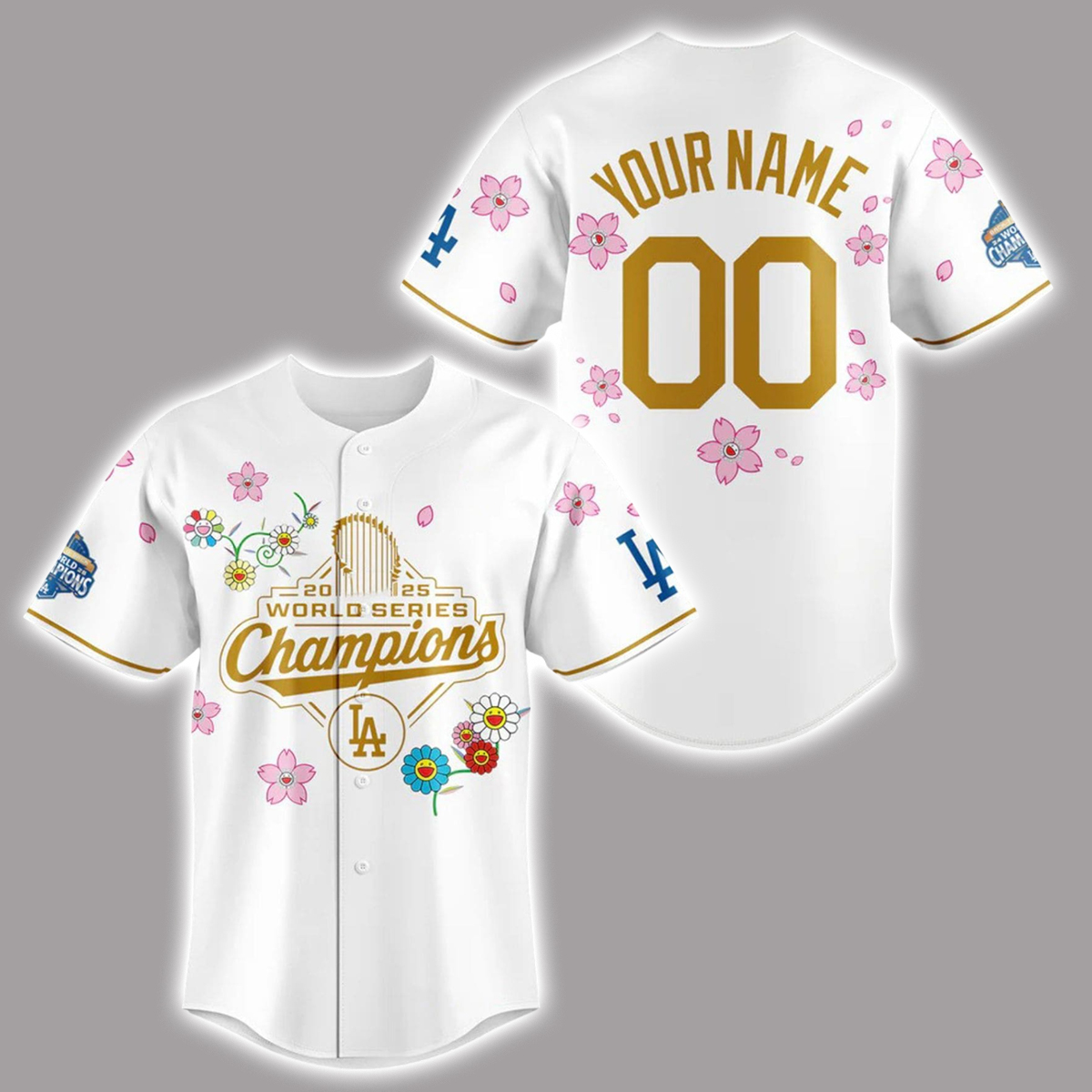 2025 Dodgers x Takashi Murakami World Series Champions Jersey 2