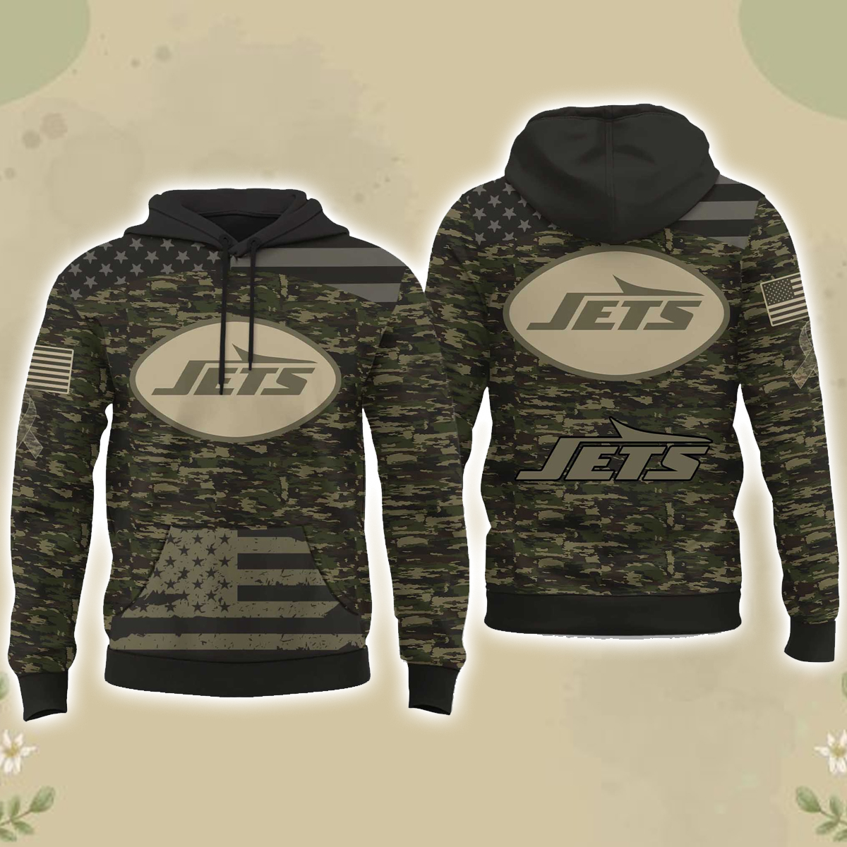 2025 Jets Salute to Service Camo Hoodie