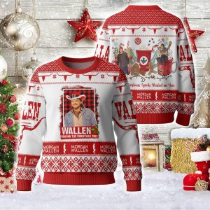 Morgan Wallen Around The Christmas Tree Ugly Christmas Sweater