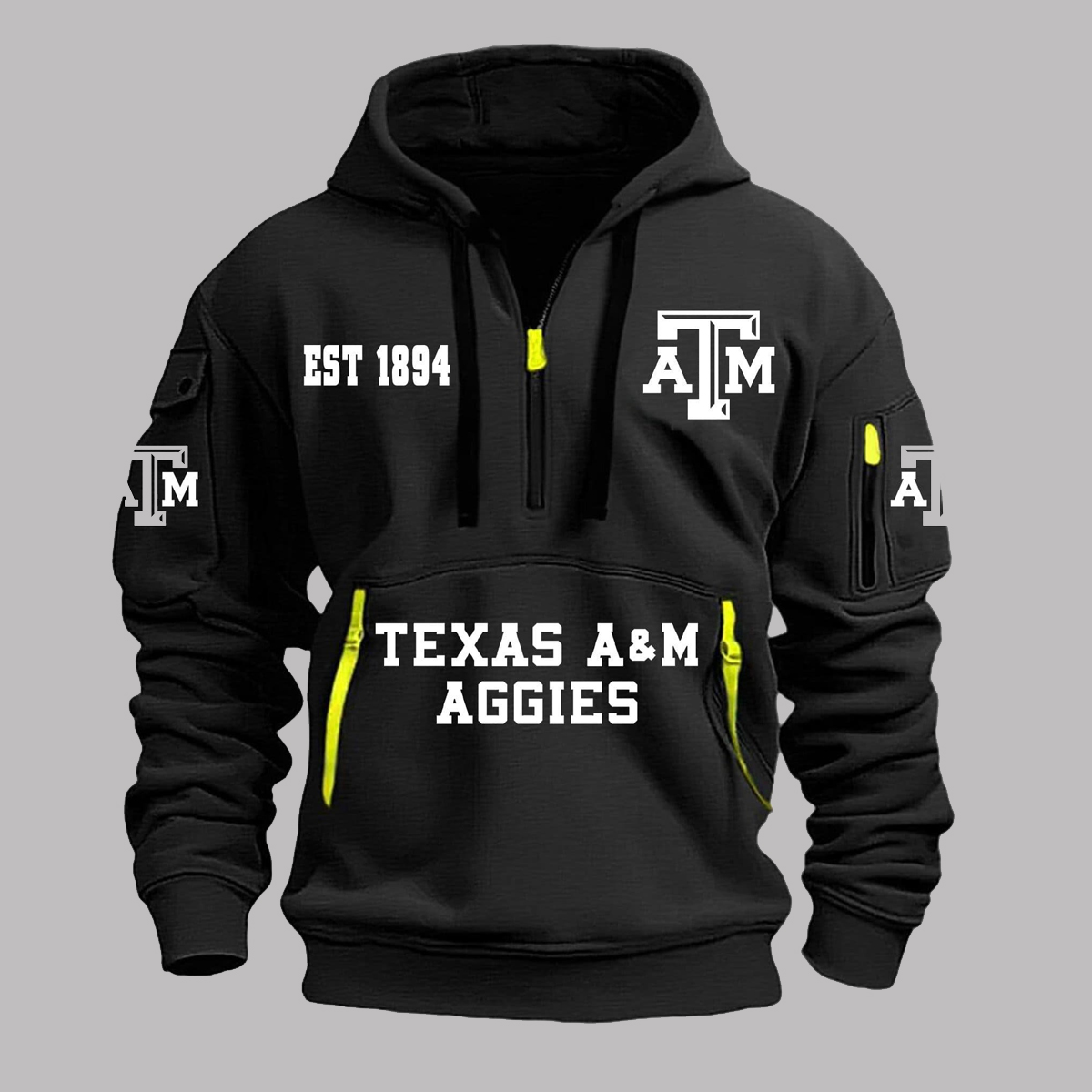AM Aggies EST 1894 Quarter Zip Hoodie 2