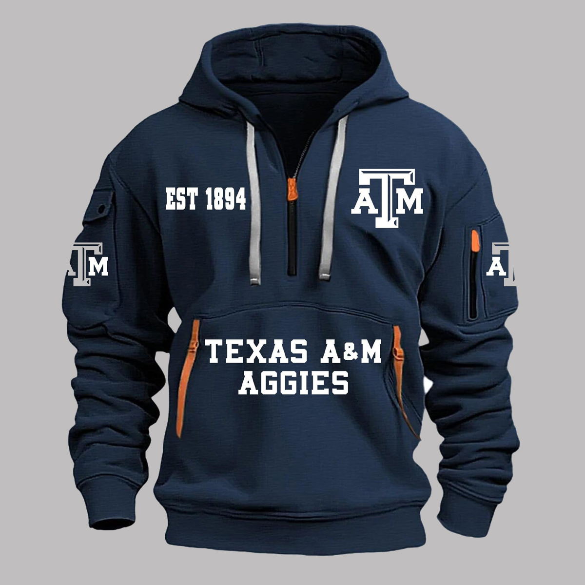 AM Aggies EST 1894 Quarter Zip Hoodie