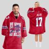 Be Good Do Good Allen 17 Bills Football Unisex Blanket Hoodie 1