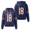 Bears Caleb Williams 18 Waffle Hoodie 1