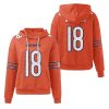 Bears Caleb Williams 18 Waffle Hoodie