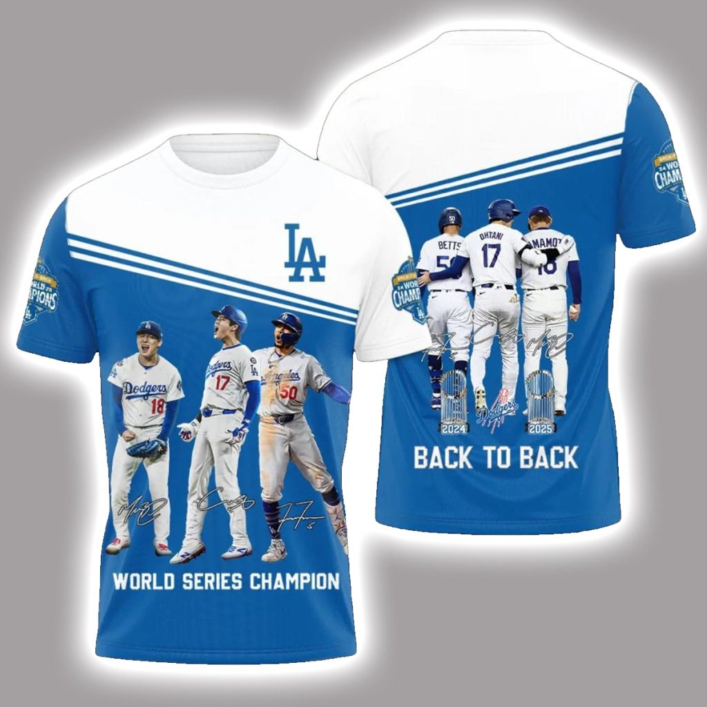 Betts Ohtani Yamamoto Back To Back World Series Champion T Shirt