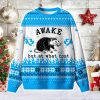 Blue Awake But What Cost Ugly Christmas Sweater