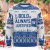 Bold Always Justified Word Christmas Ugly Sweater