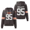 Browns Myles Garrett 95 Waffle Hoodie 1