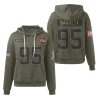 Browns Veterans Day Myles Garrett 95 Waffle Hoodie
