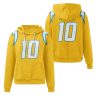 Chargers Justin Herbert 10 Waffle Hoodie