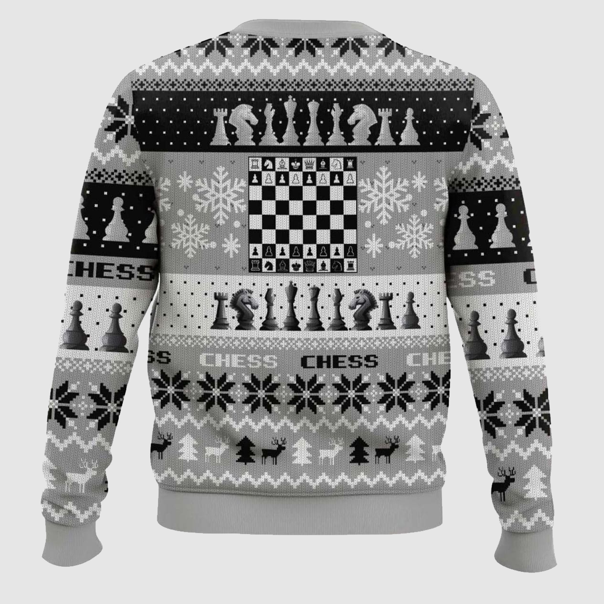 Chess Board Games Ugly Christmas Sweater