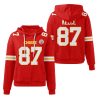 Chiefs Jason Kelce 87 Waffle Hoodie