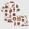 Christmas Tree Nutcracker Santa Claus Hot Cocoa Gingerbread Man Holiday Pajama Set 1