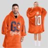 Denver Football Unisex Blanket Hoodie 1