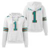 Dolphins Tua Tagovailoa 1 Waffle Hoodie 1