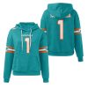 Dolphins Tua Tagovailoa 1 Waffle Hoodie