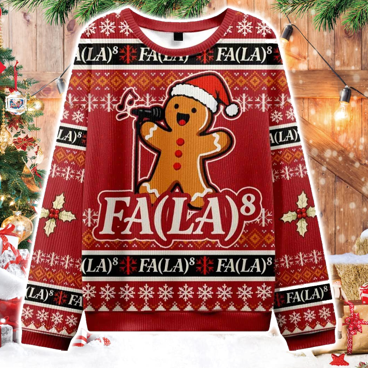 Fa(La) Carols Christmas Ugly Sweater