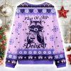 First Of All I'm A Delightful Funny Raccoon Ugly Christmas Sweater
