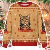Funny Realistic Cat Cigarette Christmas Ugly Sweater