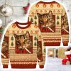 Funny Smoking Cat Meme Marlboro Christmas Ugly Sweater
