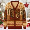 Funny Smoking Cat Meme Ugly Cardigan Sweater