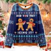 Gingerbread's Icing Emergency Christmas Ugly Sweater