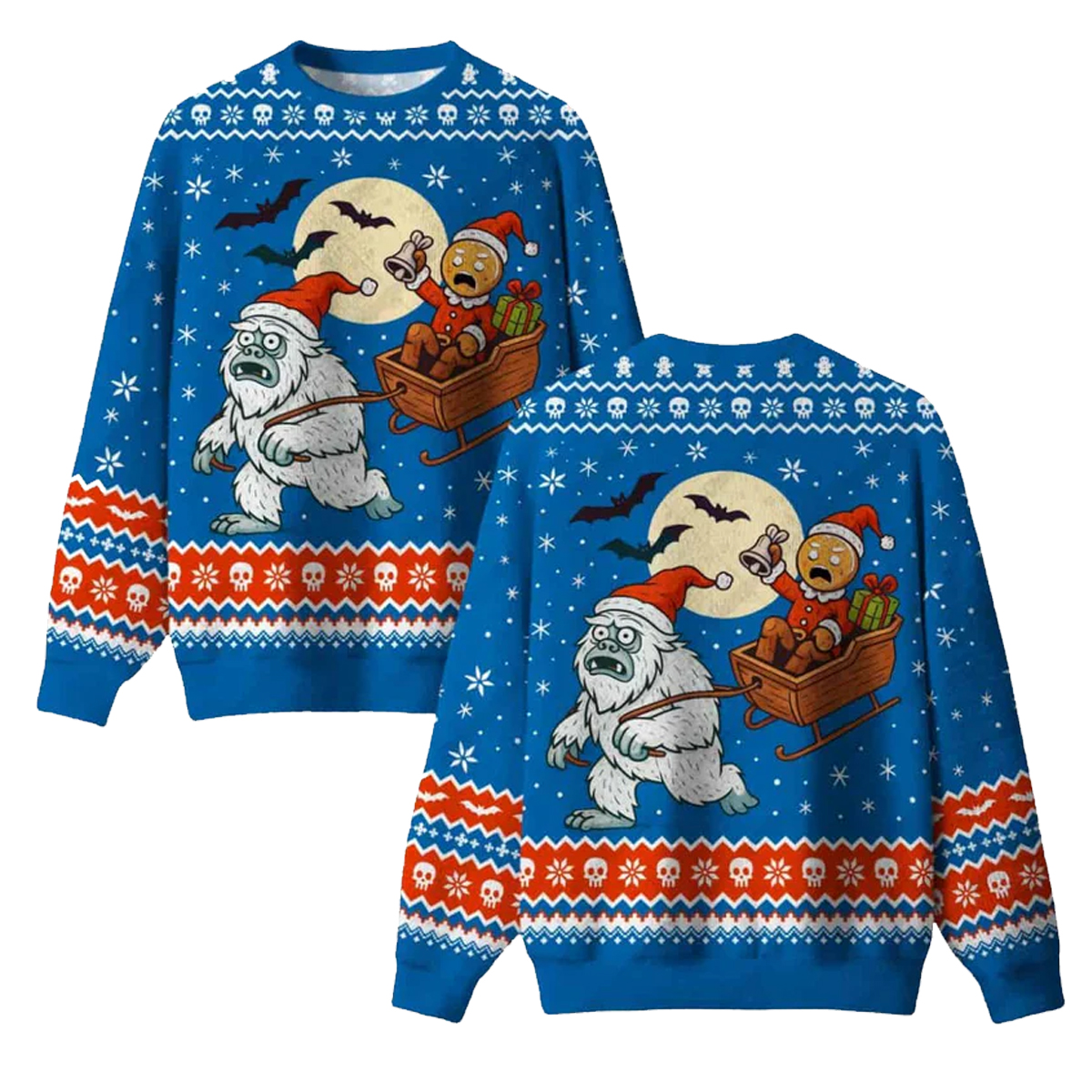 Gingerbread's Wild Ride Ugly Christmas Sweater