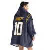 Herbert 10 Chargers Football Unisex Blanket Hoodie